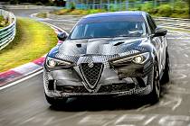 Alfa Romeo Stelvio Quadrifoglio na Nürburgringu.