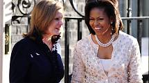 Sarah Brown (žena britského premiéra) a Michelle Obama (summit G20)