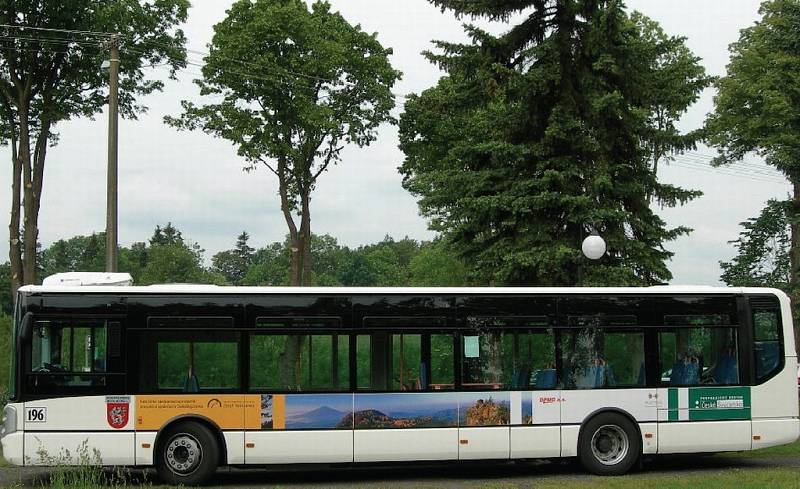 Ekologický autobus v Českém Švýcarsku.