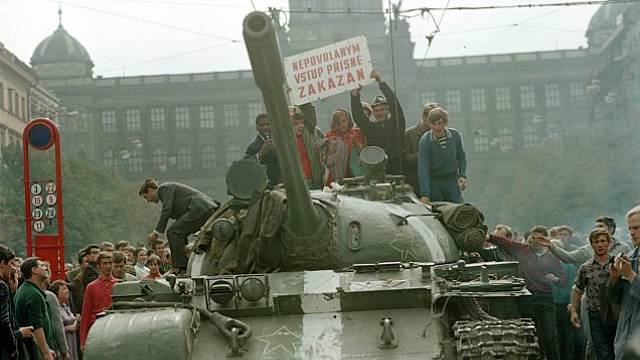 Okupace Československa; 21. srpna 1968, Václavské náměstí