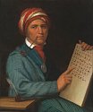 Čerokízský učenec a vynálezce Sequoyah na obrazu Henryho Inmana