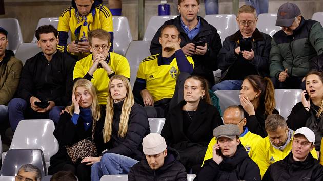 Zápas Belgie se Švédskem byl kvůli střelbě, při které zemřeli dva fanoušci, ukončen.