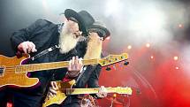 Legendární americká „jižanská“ skupina ZZ Top vystoupila 26. května 2009 v Pražské Tesla Aréně.