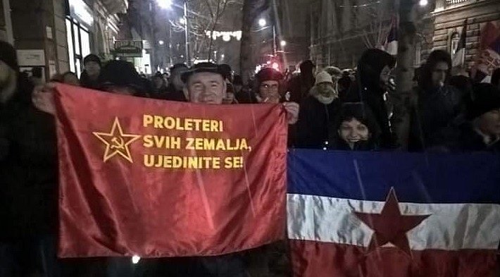 Protivládní protesty v Bělehradu