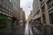 Déšť v ulicích Brna - Ilustrační foto