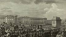 Mezi nejslavnější lidi popravené gilotinou bezesporu patří francouzský král Ludvík XVI.