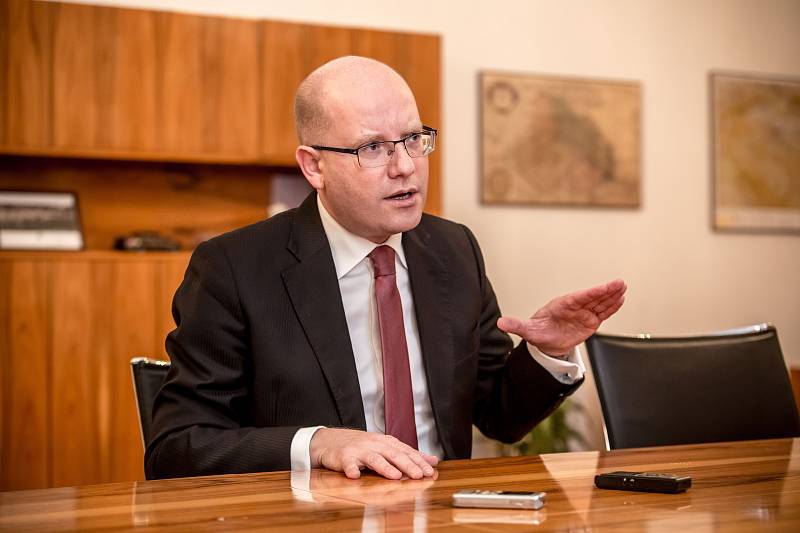 Premiér Bohuslav Sobotka poskytl rozhovor Deníku