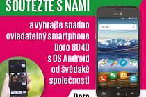 Zapojte se s námi do soutěže a vyhrajte snadno ovladatelný smartphone Doro 8040 s OS Android.