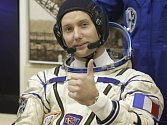 Francouzský kosmonaut Thomas Pesquet .
