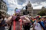 Pochod Prague Pride prošel 11. srpna centrem Prahy.