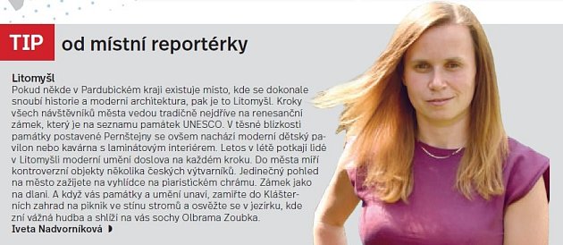 Litomyšl, tip od reportérky