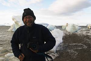 Hynek Adámek na Antarktidě.