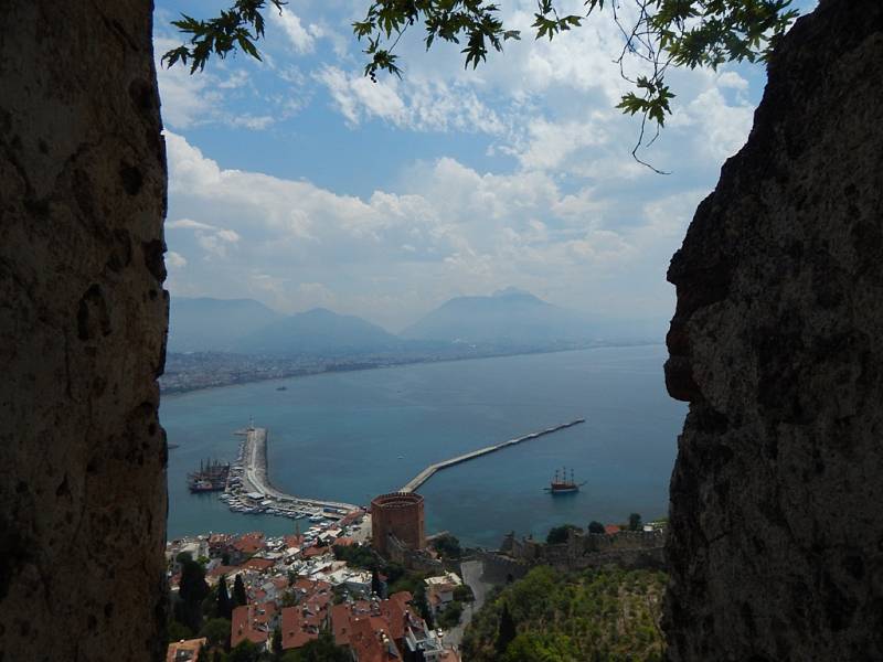 Alanya: výhled na "východní" část města