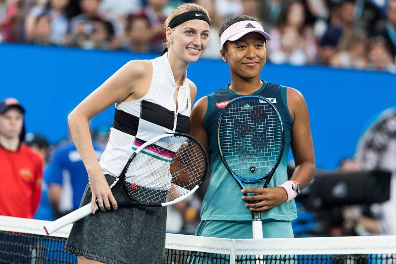 Petra Kvitová a Naomi Ósakaová před finále Australian Open