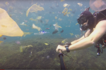 Moře na Bali zaneřáděné odpadky.