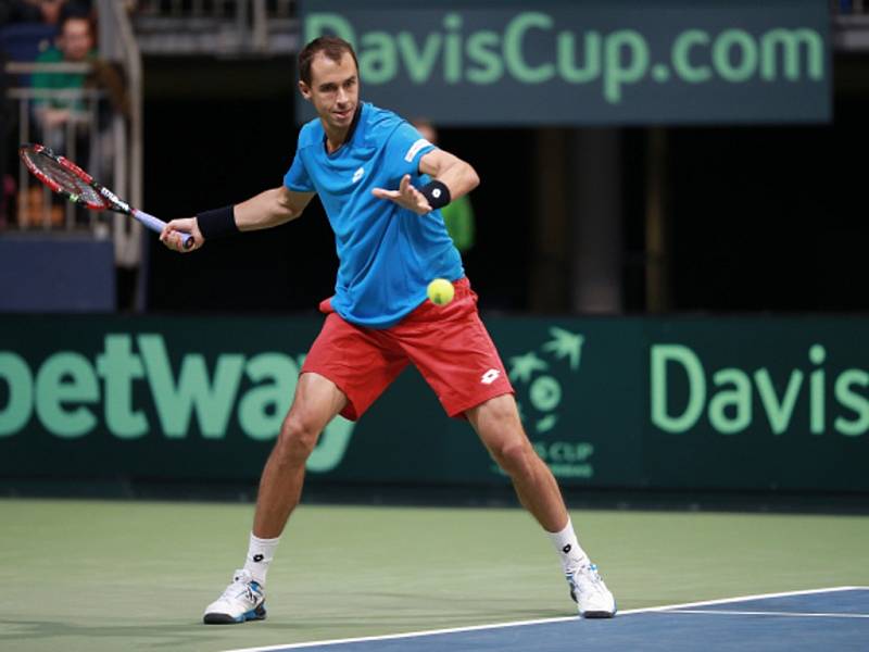 Lukáš Rosol v Davis Cupu proti Německu.