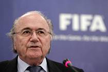 Předseda FIFA Sepp Blatter.