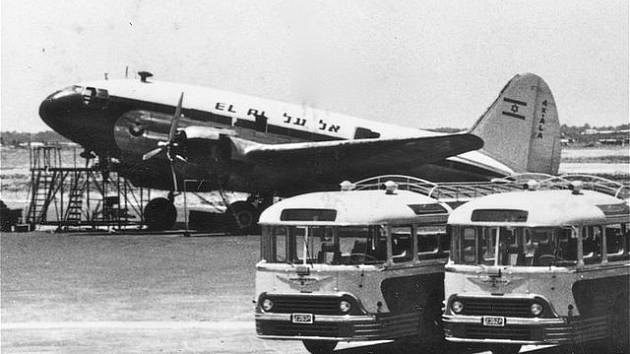 Letiště Lod, historický snímek ze sbírky Marvina Goldmana