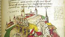 Pozdně středověký Curych, jak jej ztvárnila bohatě ilustrovaná švýcarská Tschachtlanova kronika (Tschachtlanchronik) z roku 1470