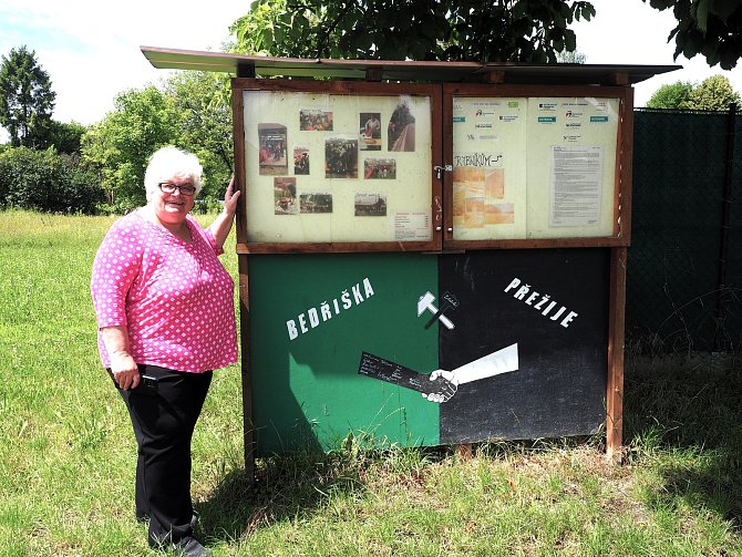 Občanská aktivistka a někdejší obyvatelka Bedřišky Eva Lehotská již několikrát pomohla osadu zachránit.