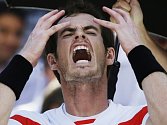 Andy Murray nebyl ve čtvrtfinále US Open v ideálním psychickém rozpoložení.