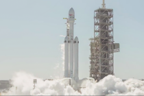 Zkušební start rakety Falcon Heavy