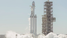 Zkušební start rakety Falcon Heavy