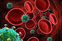 Virus HIV/AIDS, ilustrační foto.