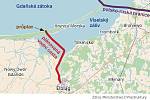Kanál, který prokope Viselskou kosu a umožní lodím plout do polského přístavu Elblag bez toho, že by musely do ruských teritoriálních vod kolem Kaliningradu.