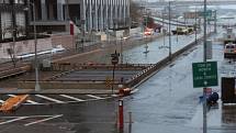 Ničivá bouře zatopila ulice New Yorku