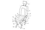 Patentový nákres robotické sedačky Fordu.