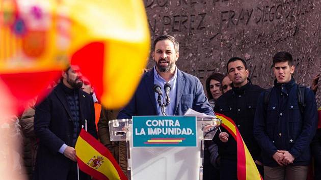 Lídr strany Vox Santiago Abascal