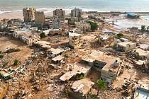 Severovýchodní Libyi zasáhly v září 2023 ničivé záplavy.