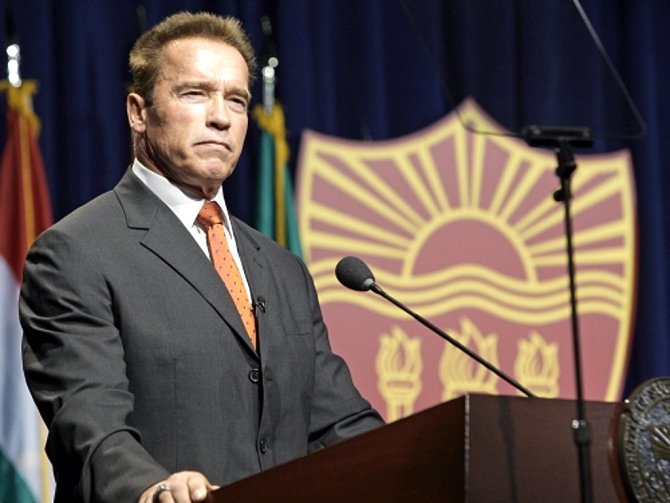 Herec a bývalý kalifornský guvernér Arnold Schwarzenegger.