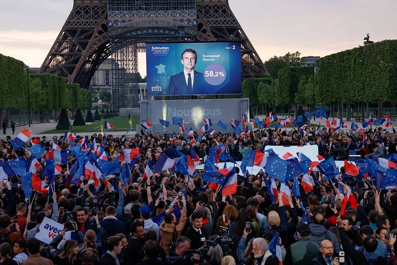 Sčítání výsledků francouzských prezidentských voleb