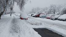 Sníh v brněnské části Líšeň