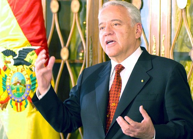 Bývalý prezident Bolívie Gonzalo Sánchez de Lozada