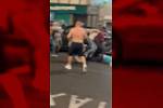 Video divoké pouliční bitky nebylo natočeno v Londýně, ale v irském městě Galway, po pachatelích výtržností pátrá irská policie