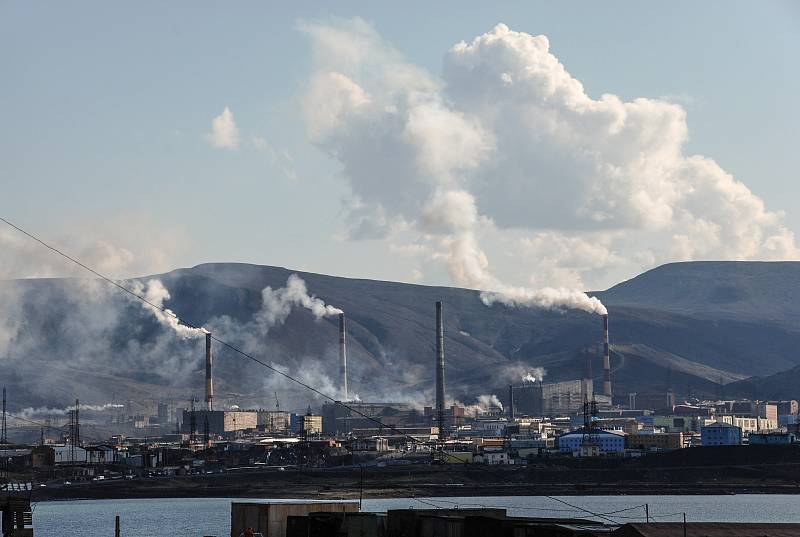 Norilsk se nachází za severním polárním kruhem