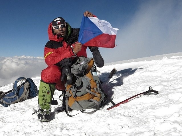 Radek Jaroš na vrcholu K2