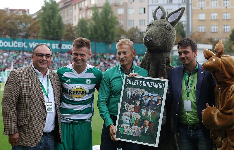 Zápas fotbalové Fortuna ligy mezi Bohemians Praha 1905 a AC Spartou Praha v Ďolíčku.