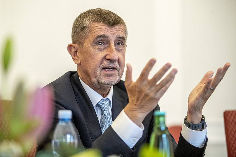 Premiér Andrej Babiš poskytl 16. června 2020 rozhovor Deníku