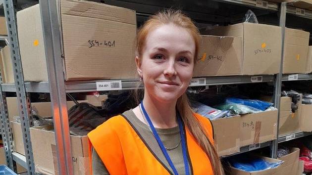 Společnost Mail Step zaměstnává uprchlíky z Ukrajiny - na snímku účastnice programu Anastasia