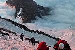 Mount Rainier, nejvyšší vrchol amerického Kaskádového pohoří, je považován za nezasněženější místo na světě.