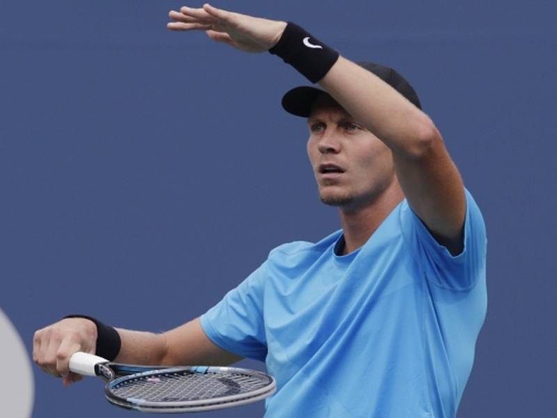 Tomáš Berdych v semifinále US Open.