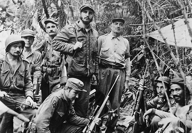 Fidel Castro a jeho muži v Sierra Maestra, 2. prosince 1956