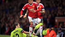 Manchester United - CSKA Moskva: Jesse Lingard a Fernandes