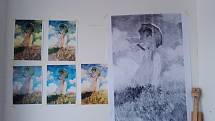 Obrazy plzeňské malířky Doris Tesárkové Oplové mohou působit depresivně