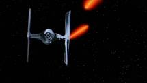 Stíhačky Tie-fighter, s nimiž v prvním díle série o Hvězdných válkách svedli souboj hlavní hrdinové Luke Skywalker a Han Solo