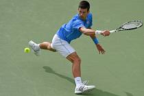 Novak Djokovič ve finále turnaje v Indian Wells.